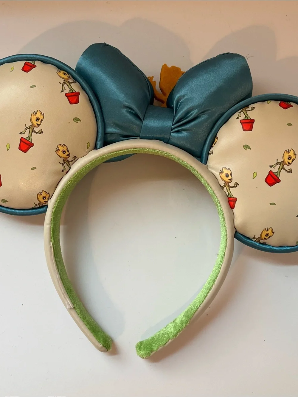 Disney Parks Baby Groot Minnie Mouse Ears Headband Guardians of the Galaxy